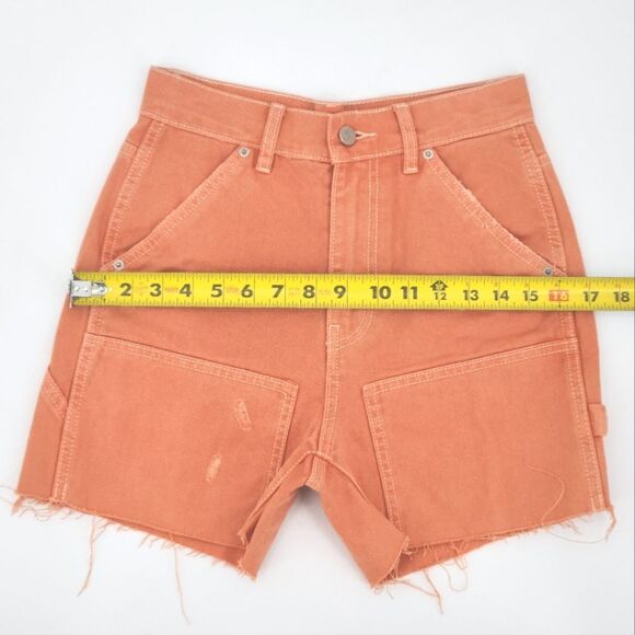 Urban Outfitters BDG Cut Off Carpenter Jean Shorts Womens Size 25 High Waist - Picture 8 of 11